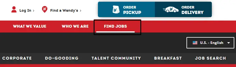 Find Jobs button